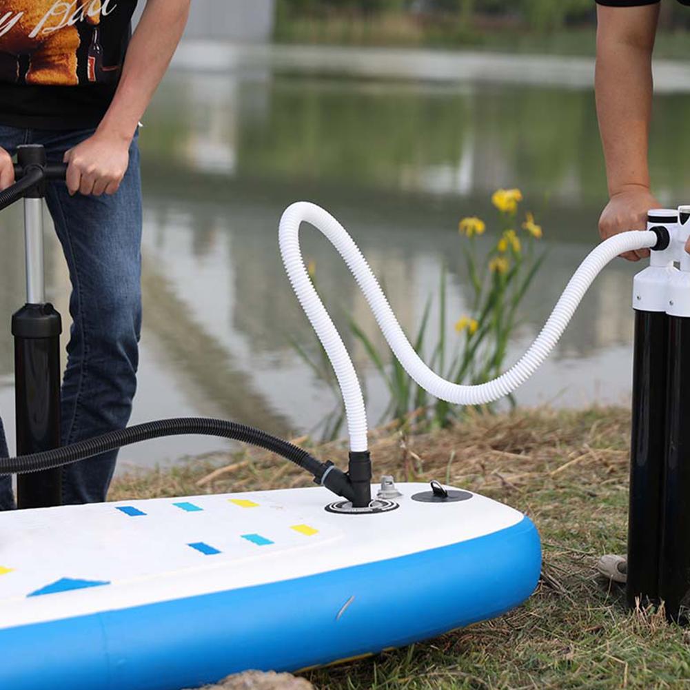 Адаптер клапана двойного впуска Адаптер для надувного насоса для паддлборда SUP Адаптер воздушного клапана для каяка, гребной лодки, конвертер воздушного компрессора