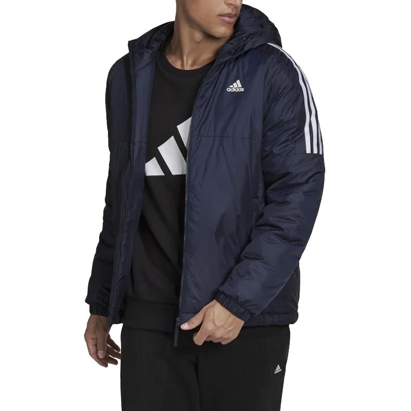 adidas Утепленная куртка с капюшоном Essentials Темно-синий GT9165