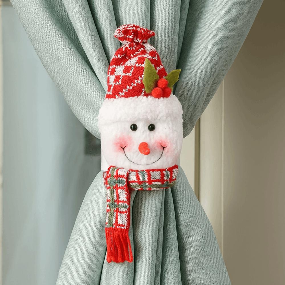 Christmas Tree Ornament Christmas Curtain Buckle Santa Claus Curtain Strap Bedroom