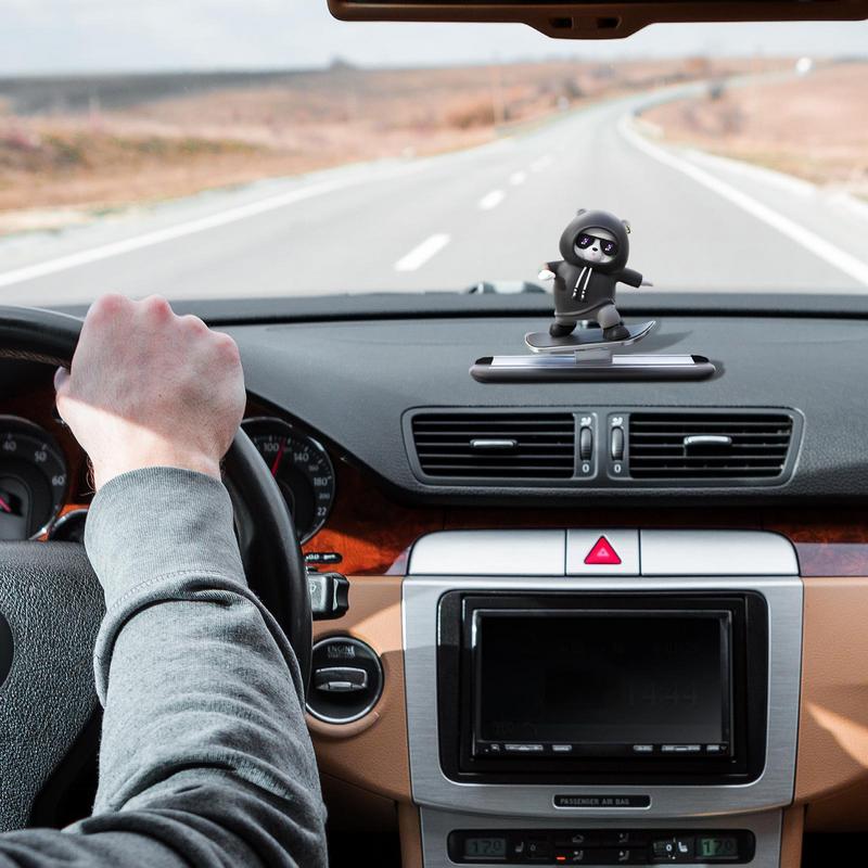 Скейтбординг Медведь Декор для Автомобиля Скейтбордист Медведь Украшение на Приборную Панель Аксессуары для Автомобиля для Декора Салона Автомобиля