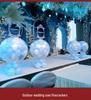 Outdoor Wedding Sky Explosion Balloons Set: Helium Balloons with Complete Assembly Tools for Hotels and Bridal Events