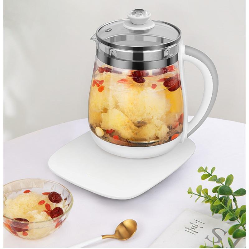 Fully Automatic Mini Multi Cooker Health Preserving Pot Household Electric Kettle Multifunctional Glass Electric Kettle Flower Tea Pot Tea Maker Gift