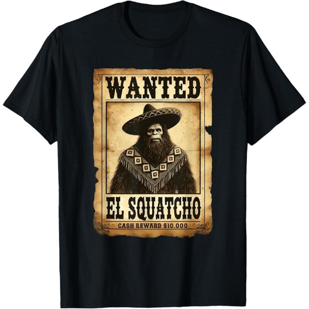 Футболка El Squatcho Bigfoot Sasquatch для мужчин, мальчиков, женщин