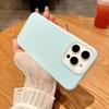 Подходит для iPhone17 желе жидкий силикон чехол для мобильного телефона кнопка для фото Apple 16 однотонный большое отверстие 15 защитный чехол