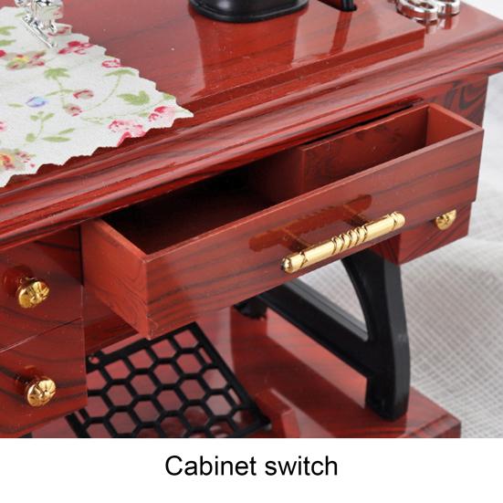 Швейная музыкальная шкатулка, ностальгический АБС-пластик, уникальная форма