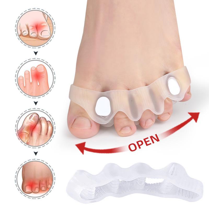 Toe Separator for Bunion Relief & Overlapping Toes with Removable Sponge Plug