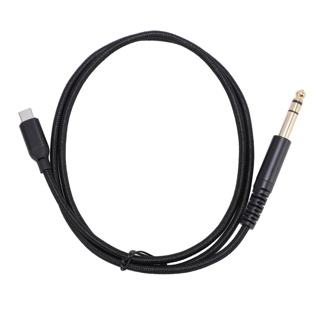 Кабель USB C на 6,35 мм штекерный, кабель-адаптер Type C на 1/4 дюйма, стереофонический аудиоадаптер для усилителя, микшера, динамика