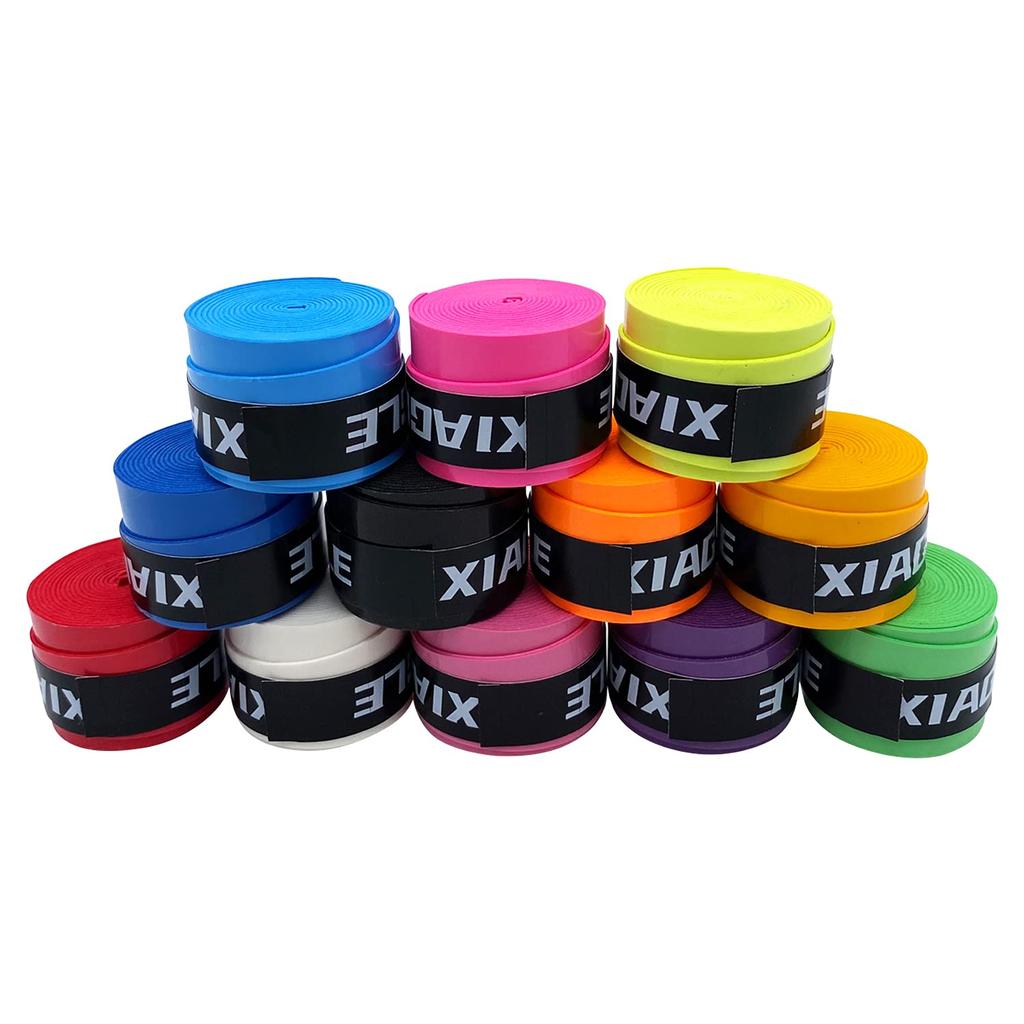 Pack of 30 Wet Grip Tapes In Super and Ideal for Fishing Table and Mixed 9-12 Colors. Non-slip, Absorbent, Breathable. Rackets, Baseball, Squash,