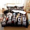 3D Аниме Баскетбол Куроко Принт Комплект для кровати Пододеяльник Наволочка Постельный комплект Постельное белье Простыня Покрывало Полный Двуспальный Кинг-сайз