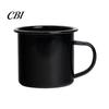 Heat Resistant Tea Mug Enamel Coffee with Handle, Retro Style Durable Water Cup, Smooth Lead Free Drinking Vessel Surface Portable for Hot And