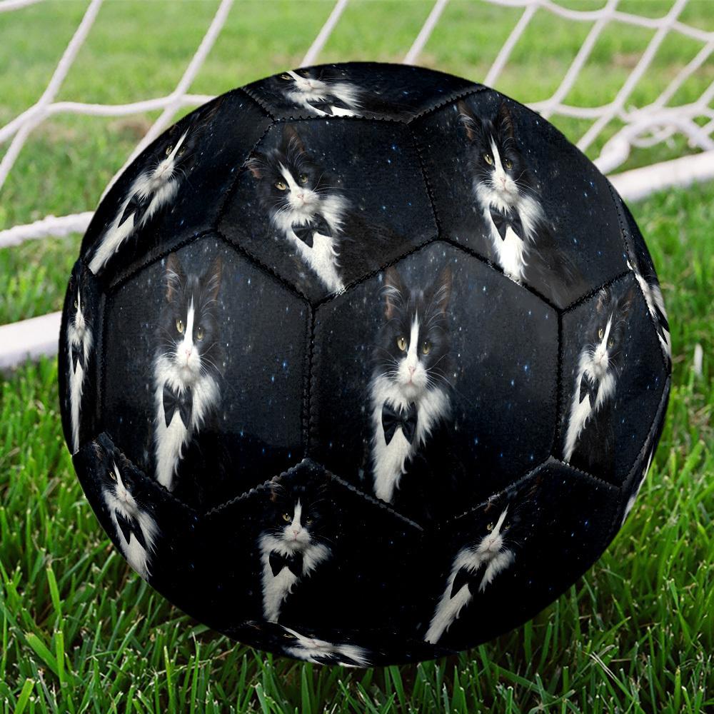 1pc Space Cat Fashion Size 5 Soccer Ball Professional Match Training Football Indoor &Outdoor Sports Ball Lightweight Durable c6593