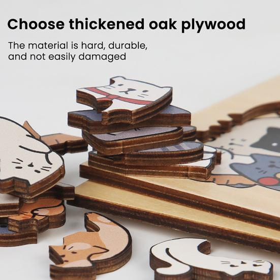 1/3 Набора Деревянная Пазл-Доска с Рамкой 3D Неправильной Формы Котенок Собака Панда Дом Король Обезьян Автомат со Снеками Пазл Украшение Орнамент