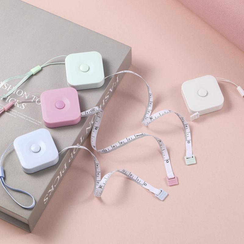 1.5-meter Square Household Keychain Automatic Telescopic Ruler, Mini Tape Measure, Clothing Measuring Ruler, Body Measuring Measure