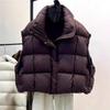 Wearing a Vest, Fashionable Foreign Style Vest, Warm Short Down Cotton Jacket