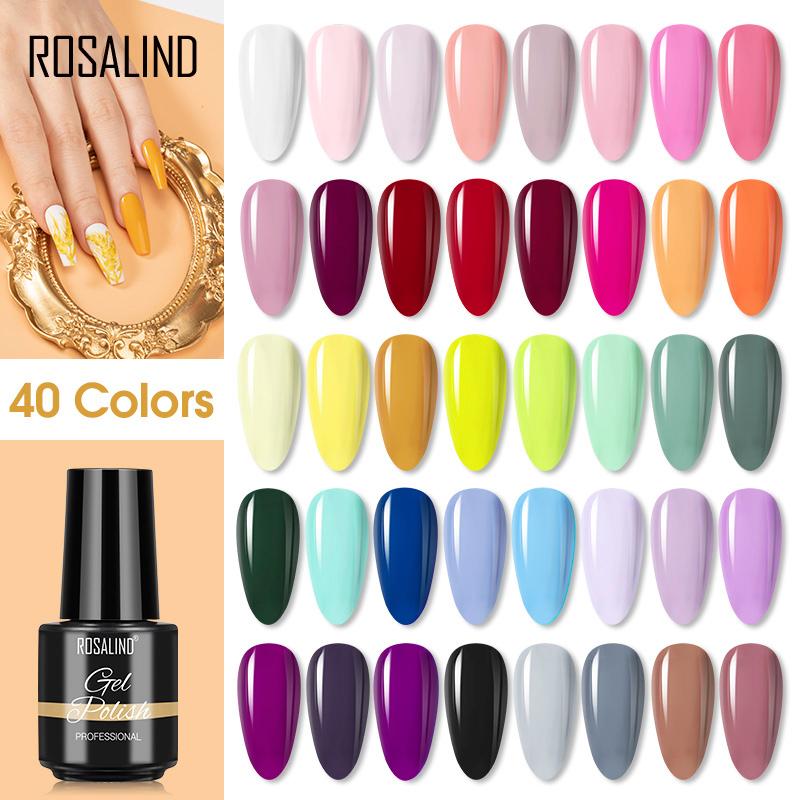 ROSALIND 7ml  Nail Gel Polish Bright For Nail Art Design LED/UV Lamp
