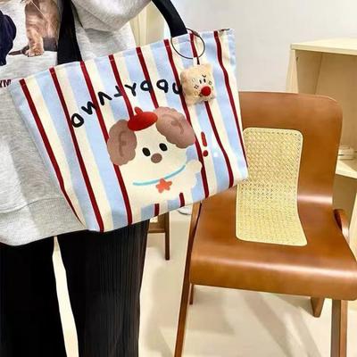 Новый щенок милый ручной мамочка инс сумка-бенто холщовая сумка студенческая для работы открытая