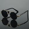 Trendy Vintage Round Sunglasses Retro Luxury Design Decor Sun Glasses Casual Double Bridge Men's Shades for Women & Men