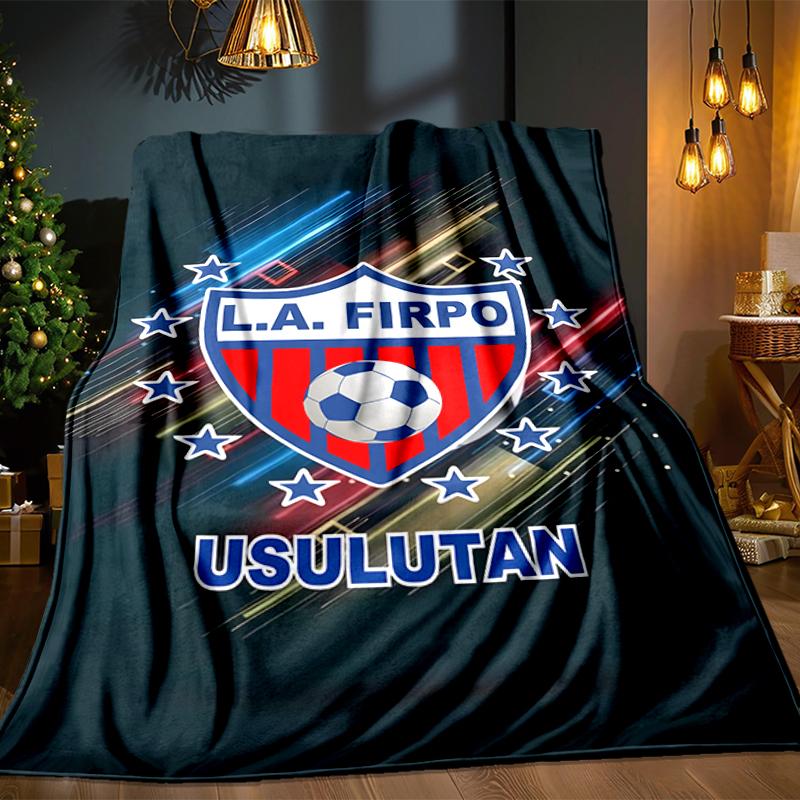 Firpo Soccer Crest Blanket Lightweight Ideal Bedding Blanket Perfect for Travel, Camping, Living Rooms, Offices, Sofas, Fan Christmas gift