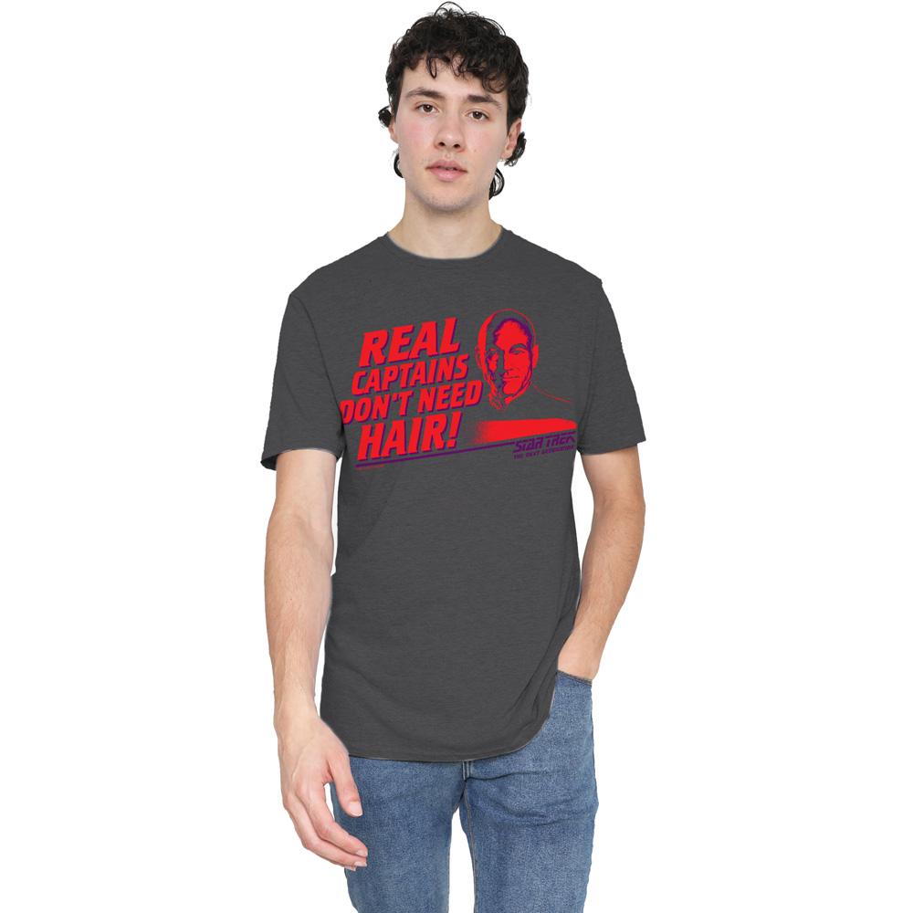Star Trek Unisex Adult Real Captain T-Shirt