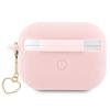 Etui do AirPods Pro 2 Guess Silicone Charm Heart Collection Różowe