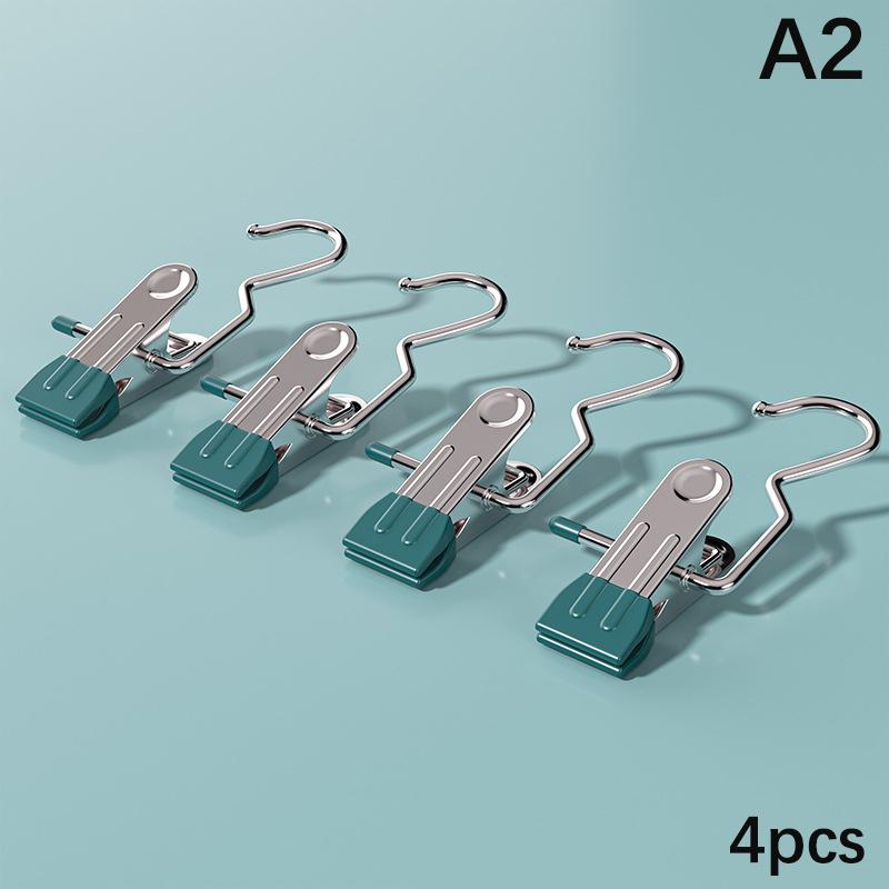 10 шт., зажим для одежды из нержавеющей стали, универсальный органайзер для обуви, прищепки для одежды, крючки для стирки, домашнее хранение одежды, полотенец