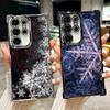 Снежинка Зима Холод Мягкий Чехол Для Телефона Для Samsung Galaxy S26 Ultra S25 Edge S24 FE S23 Plus S22 S21 + S20 Покрытие Защита от Падений