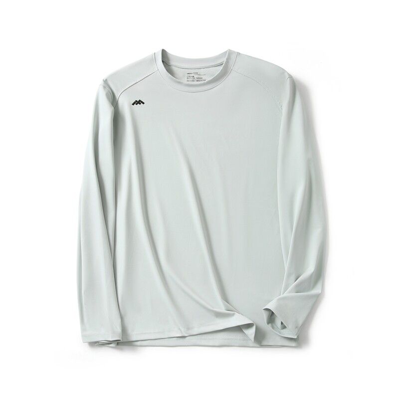Outdoor Sports Quick-Drying Breathable Elastic Long-Sleeved T-Shirt for Men 2024 New Fitness Base Shirt Foreign Trade Men's T-Shirt