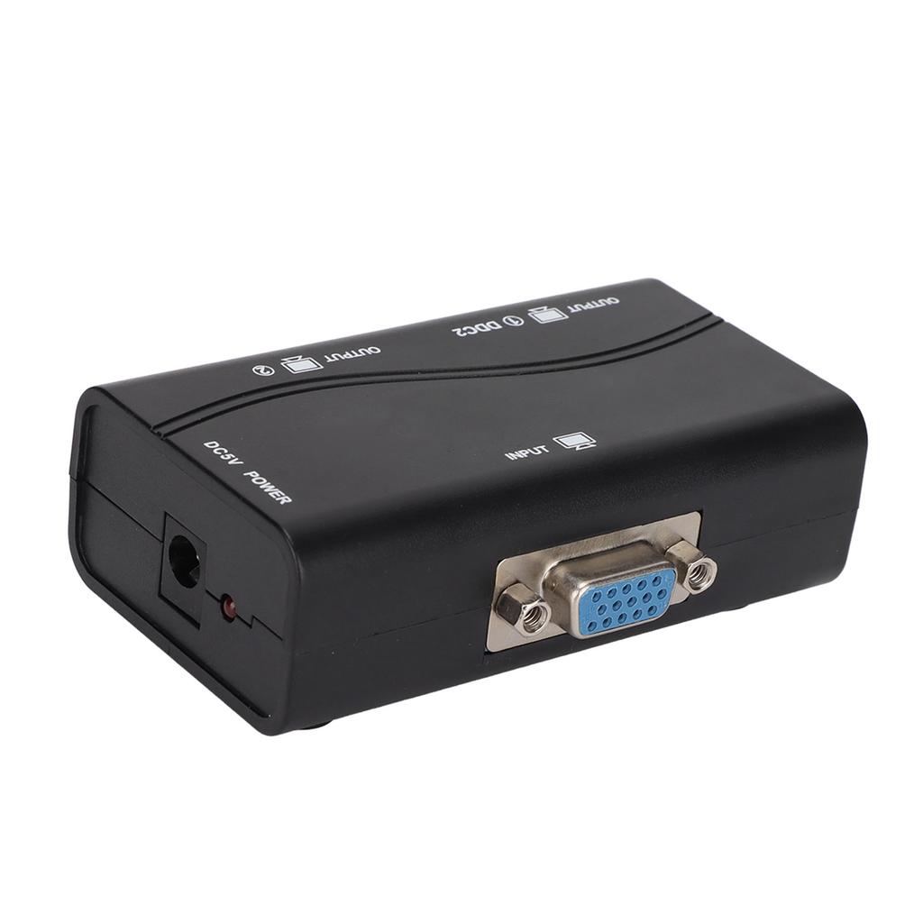 Разветвитель VGA 1 в 2, 250 МГц, питание от USB, 1920x1440, 1080P, видеоразветвитель для дублирования экрана