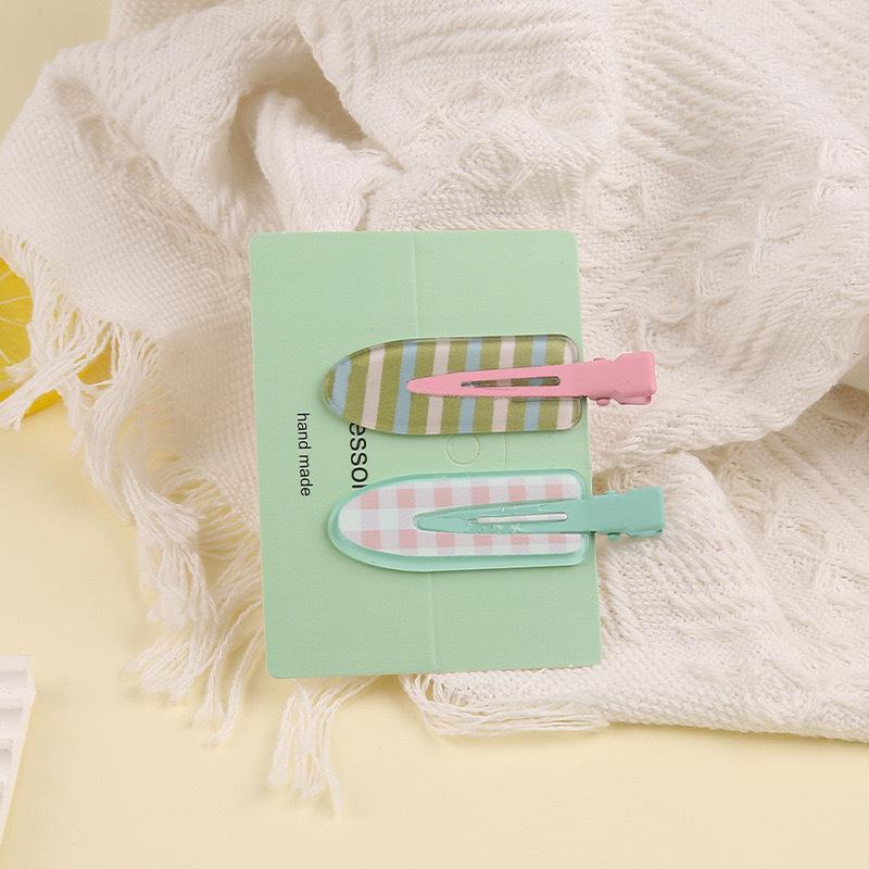 2-Pack Juice Series Hair Clips for Girls, Invisible Clips, Duckbill Clips, Peach and Grape Hair Clips, Side Clips, Hair Accessories