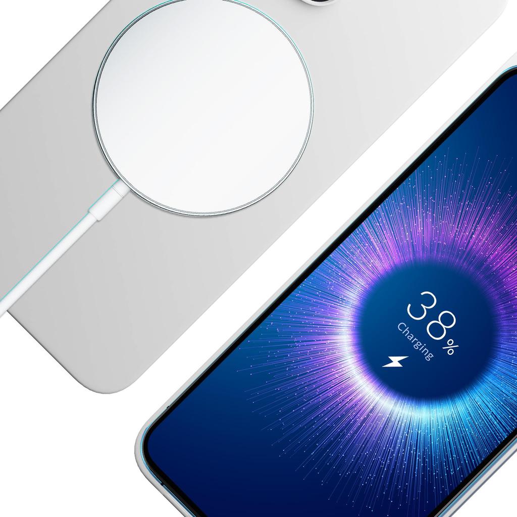 Apple iPhone 13 Pro Max - 3mk Hardy MagSilicone Silver-White
