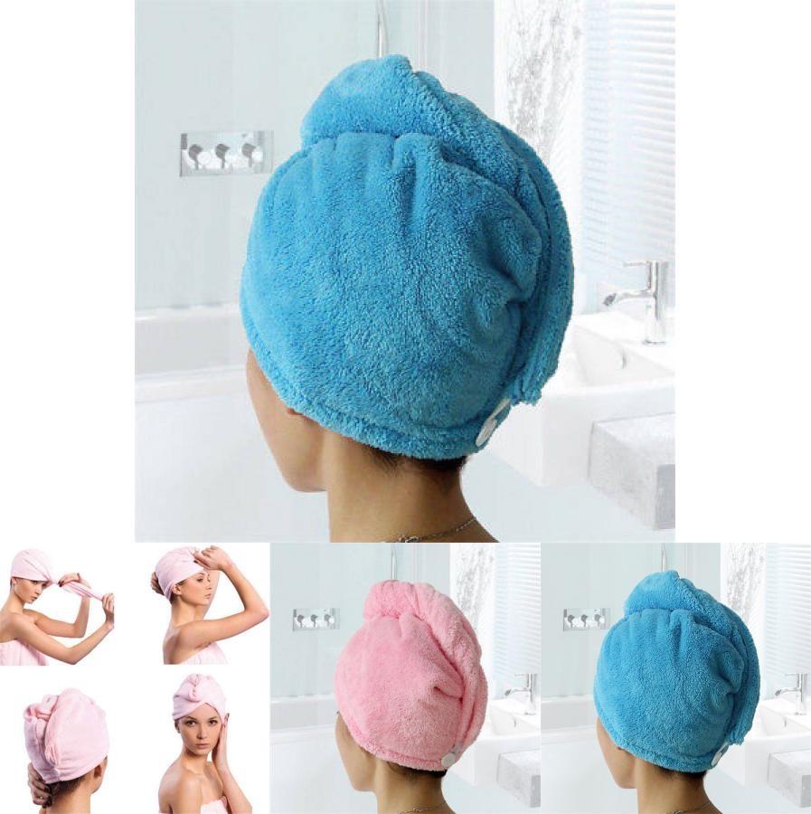 Premium Coral Fleece Hair Drying Cap With Waterabsorbent Design For Women