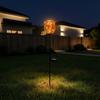 Waterproof Metal Solar Pathway Stakes Glass Rose Light, Colorful Garden Powered Lights Snail Light with Ground Stake for Lawn Patio Yard Decor