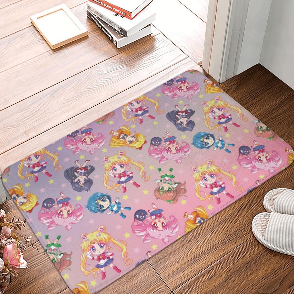 Anime Sailors Moons Doormat Anti-Slip Entrance Bathroom Kitchen Floor Door Mat  Garage Rug Carpet Footpad