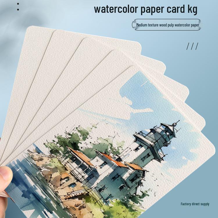 300g Watercolor Postcard & Square Paper - Medium Texture