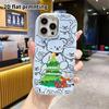 Phone case: 2D flat design suitable for iPhone 18 17 16 15 14 13 Pro protective case, couple style, Christmas elements, Christmas and Halloween gifts