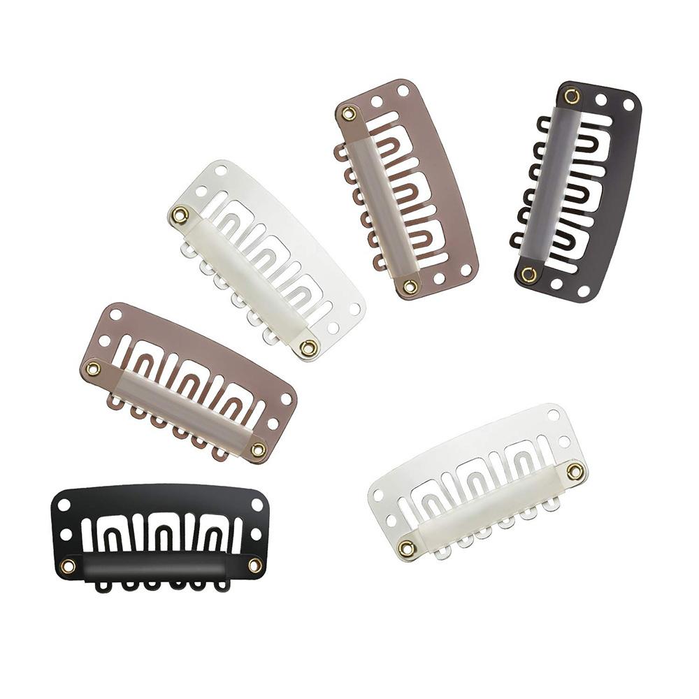 32mm U Shape Hair Extension Tools Stainless Steel Snap Clips for Wigs Accessory Professional Salon Quality DIY