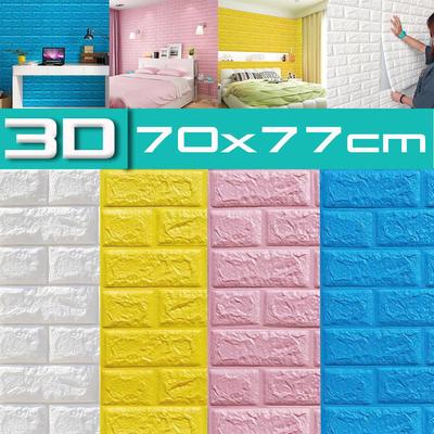 10 шт. 70x77 см 3D водостойкая плитка кирпичная стена наклейка самоклеящаяся пена домашняя кухня фон Декор обои детская комната обои