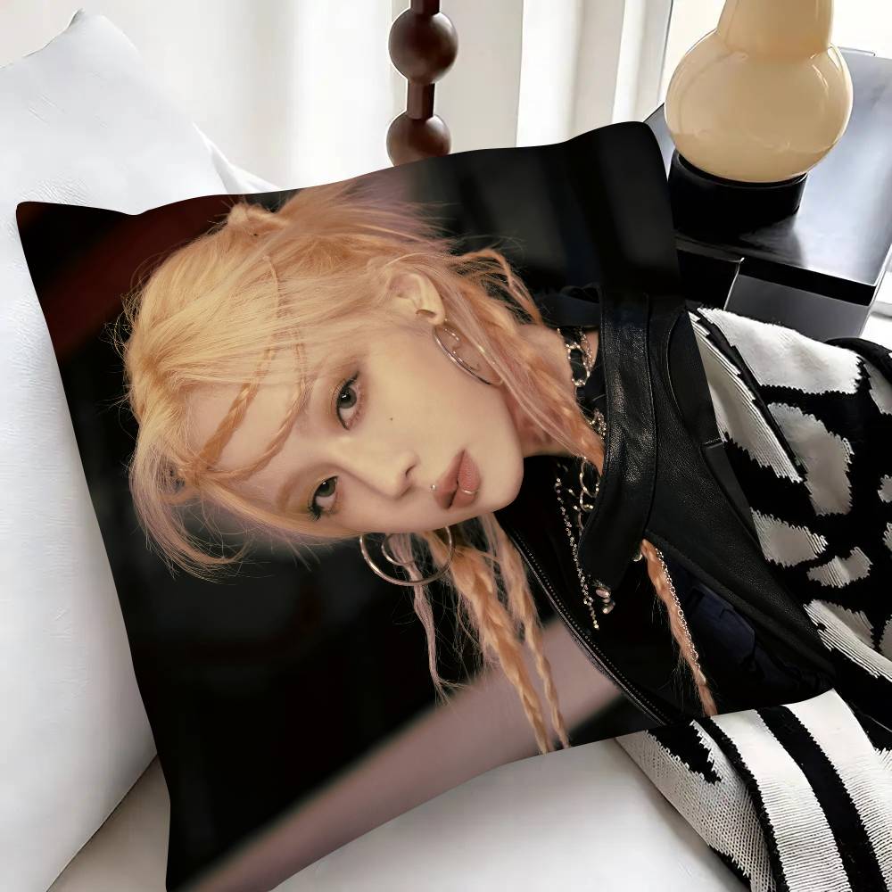 Singer Kpop Winter Pillow Case Fashion Square Pillowcase Bedroom Sofa Room Ins Decoration Leisure