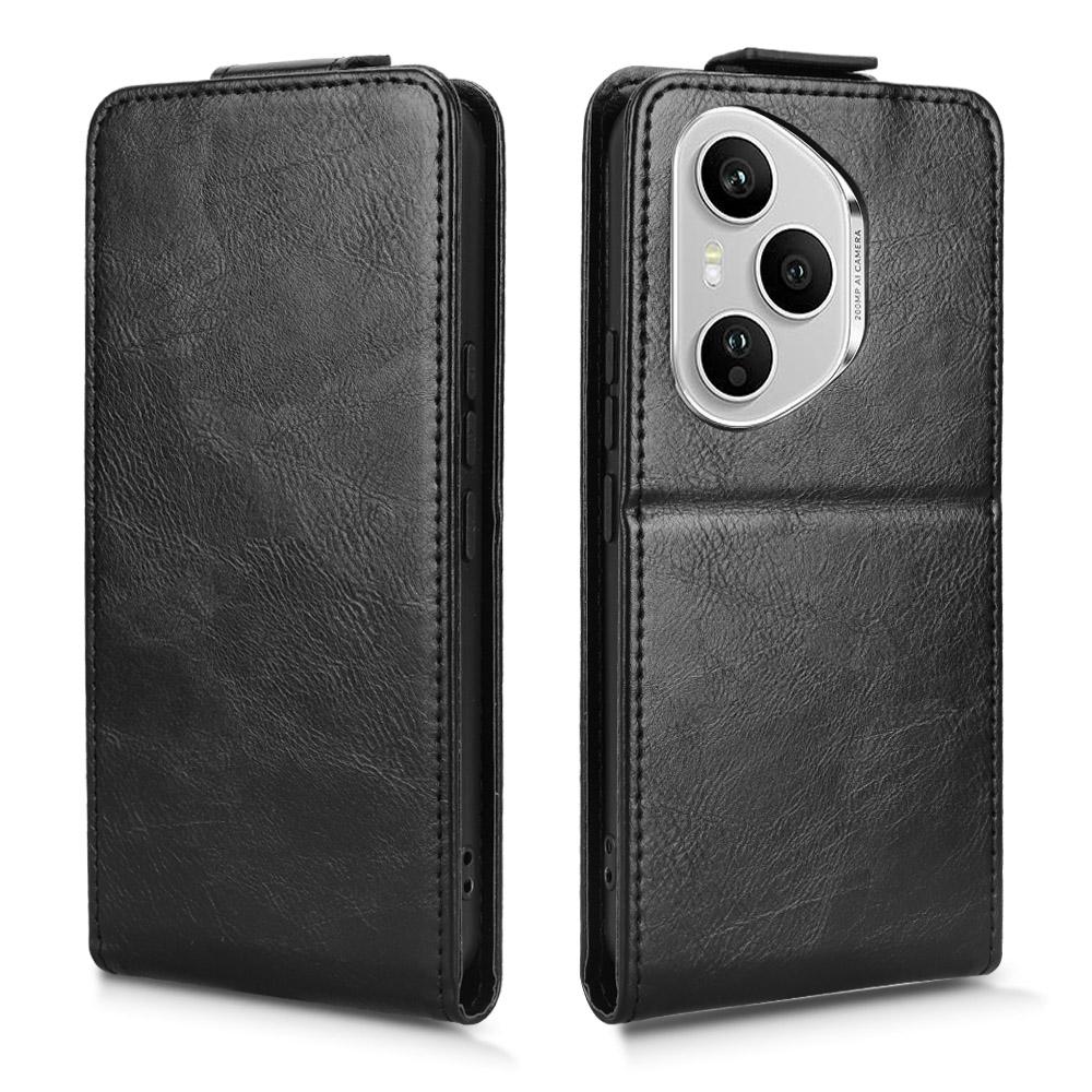 Для Honor 400 Pro 5G (Глобальный) Подставка Чехол Магнитная застежка Вертикальный откидной Кожаный чехол для телефона с держателем для карт