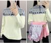 Women's Half-Zip Base Layer Sweatshirt with Half-High Collar - Warm Autumn/Winter Top