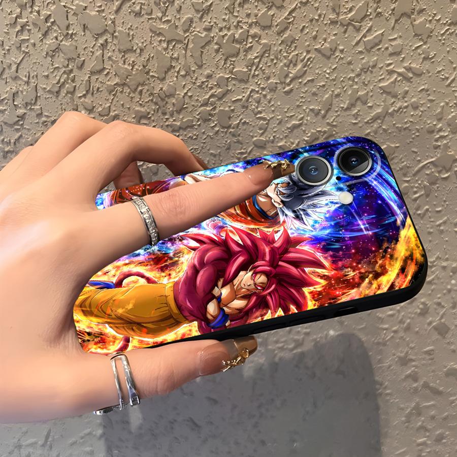 Dragon Ball Anime Vegeta Case for iPhone 18 17Air 15 16 14 Plus XR 7 8 13 12 11 17 Pro Max XS Max Black Soft Phone Cover