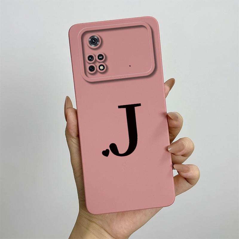 For Xiaomi Poco M4 Pro 4G Case Cute Couple Letters Cover Soft Silicone Phone Case For Xiaomi Poco M4 Pro M4Pro 4G Fundas Bumper
