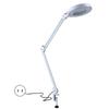 Beauty Cosmetic Tattoo 5xMagnifying LED Lighted Desk Magnifier Light Lamp With Clamp White