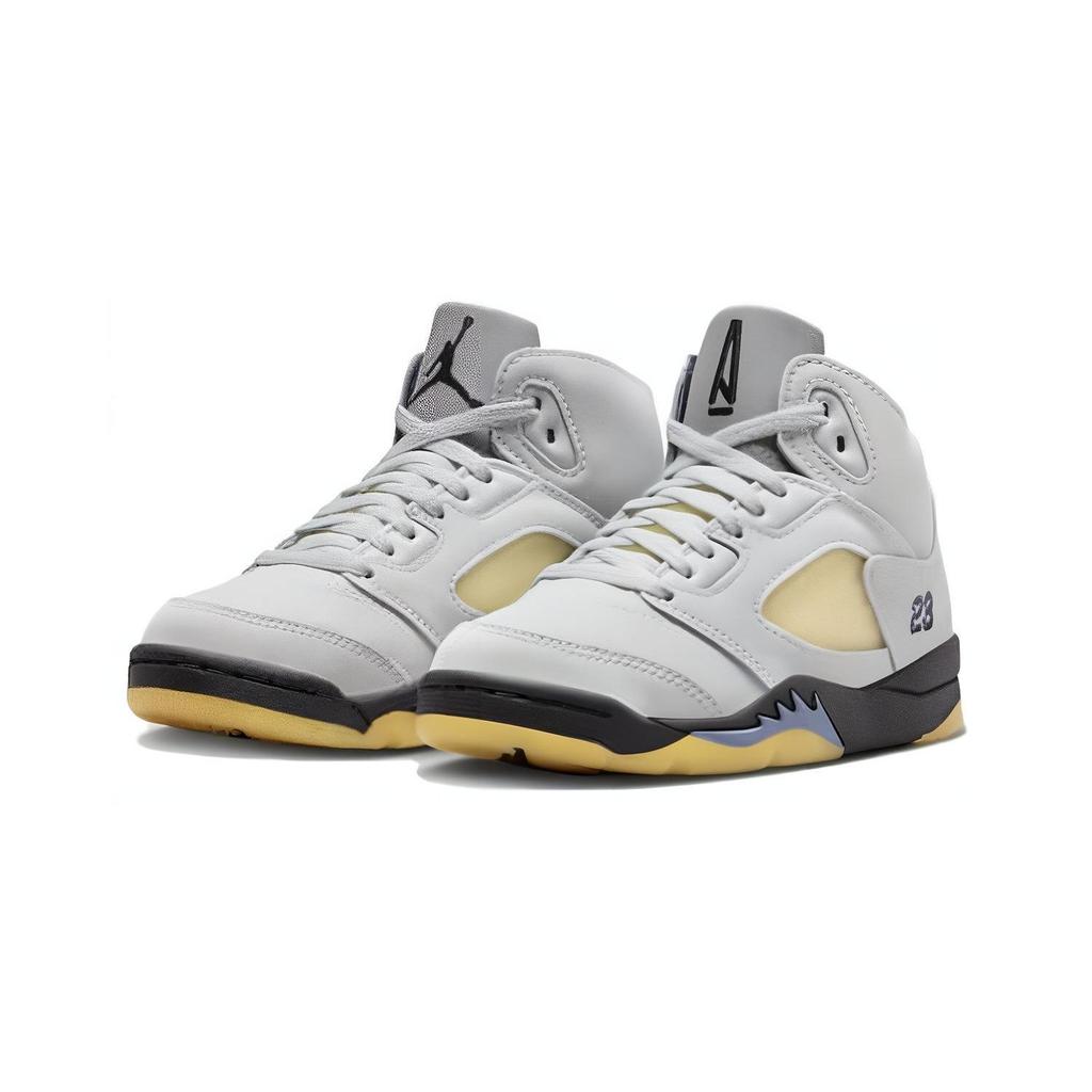 Детские кроссовки A Ma Maniére x Air Jordan 5 Retro PS Dawn Grey Photon-Dust Black FZ3356-004