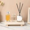 Wood Tray Pedestal Stand Wooden Vanity Hands Soap Scented Candle Storage Holder Tray Kitchen Seasoning Holder Home Decor
