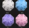 Butterfly Lace Printed Parasol Sunshade Rain Dual-Purpose Umbrella Triple-Fold Windproof Sun Protection Tanning Umbrella Manufac