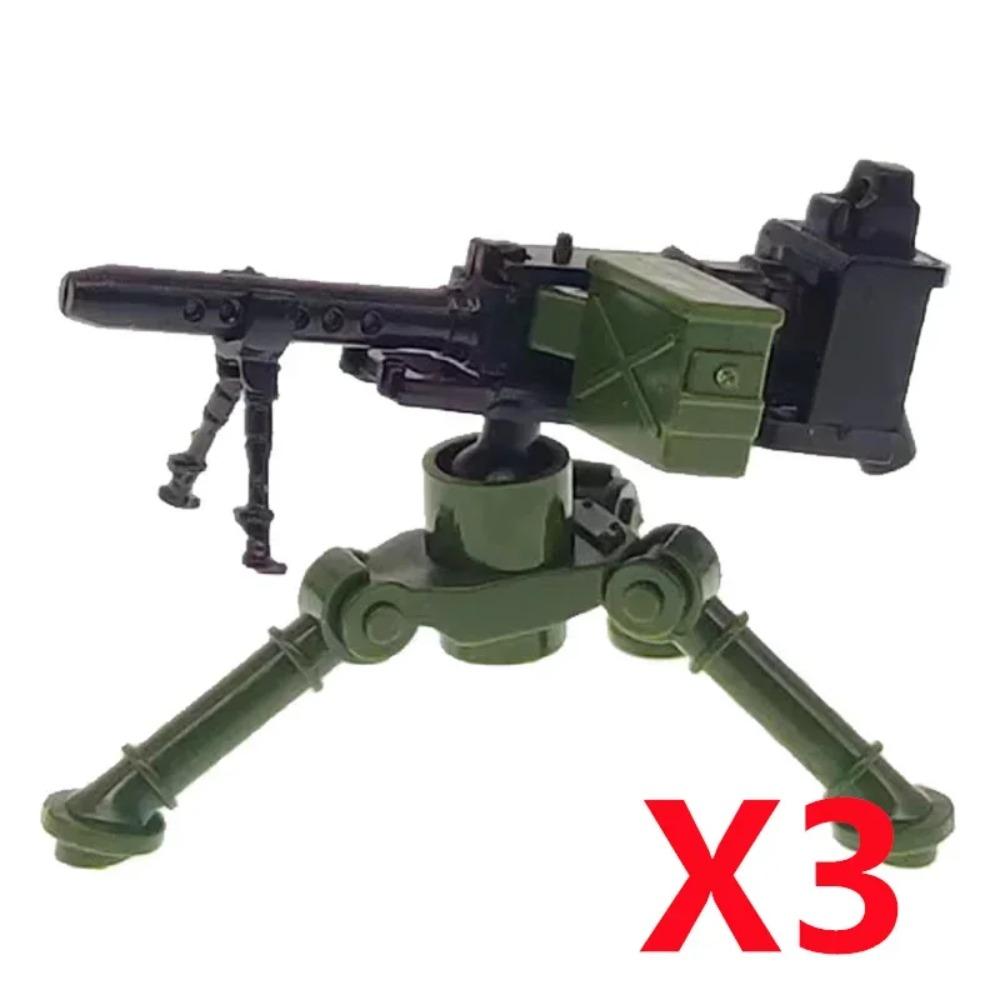 Военный MOC Оружие Строительный Блок Тяжелый Пулемет Гатлинг M19 NSV Фигурки Артиллерия Сапер Пистолет Пуля Игрушка Подарок K013
