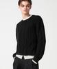 TRILLION Layered Cable Knit_Black