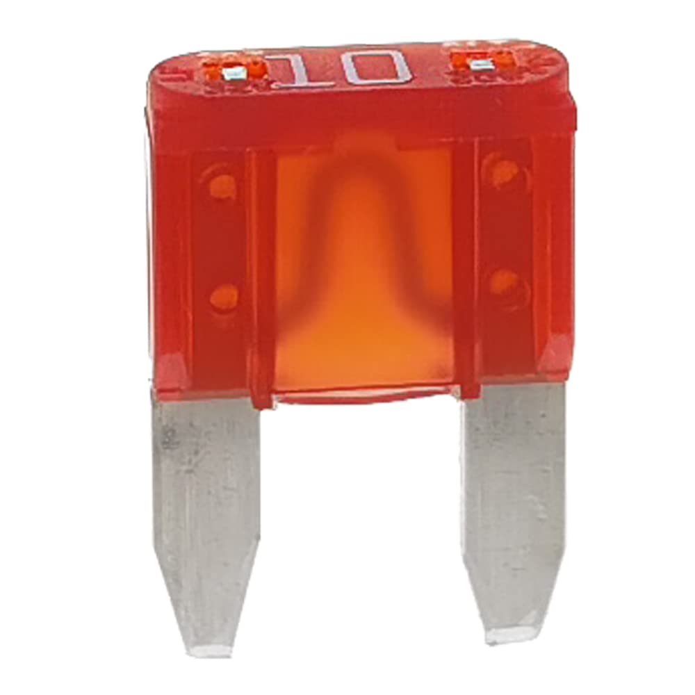 20pcs Mini Blade Fuse and 1 Fuse Puller 10A 32V Fast Blow for Replacement Fuses for Car/RV/Truck/Motorcycle/Boat (Mini 10 Amp)