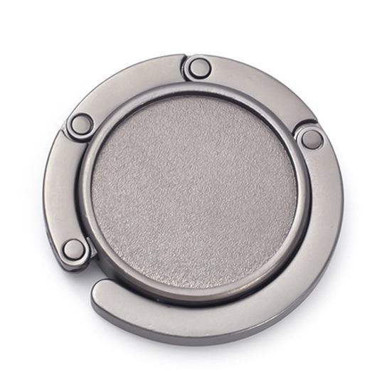 Складной крючок для сумки с магнитом, противоскользящий дизайн, универсальная совместимость, экономящий место металлический крючок для сумки, вешалка для кошелька